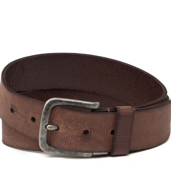 Frye Other - FRYE: EMBOSSED TAN LEATHER BELT